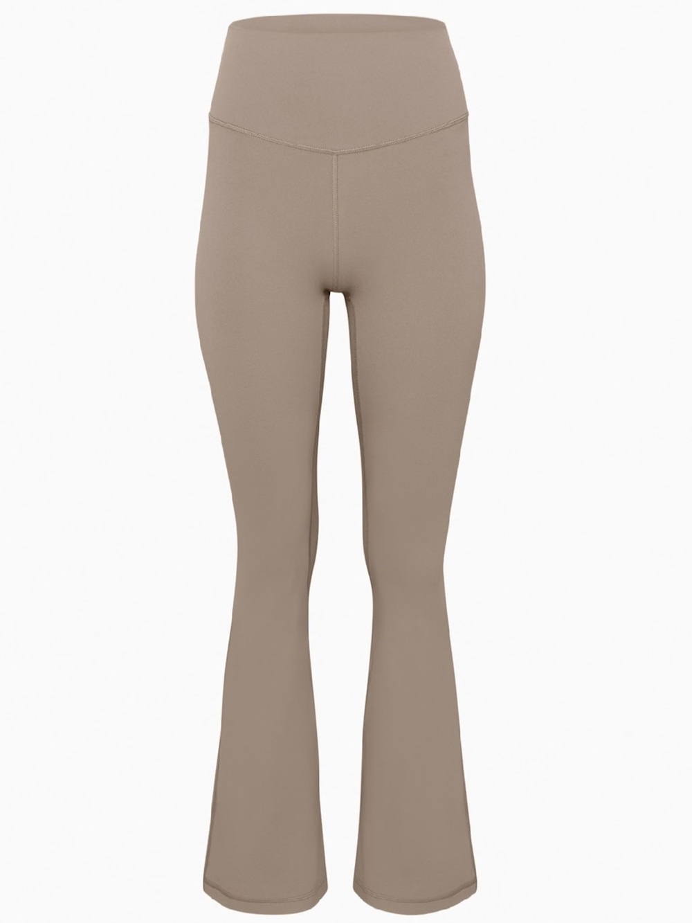 TNA High Rise Flare Yoga Pant in Taupe 31”